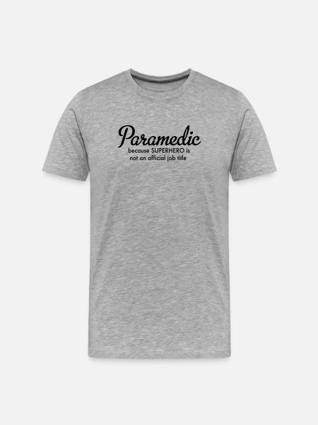 ambulance man - Men's Premium Organic T-Shirt - heather grey