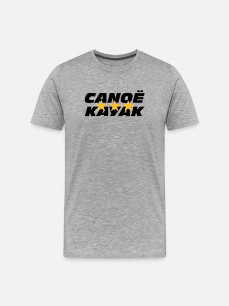Canoë Kayak - T-shirt bio Premium Homme - gris chiné