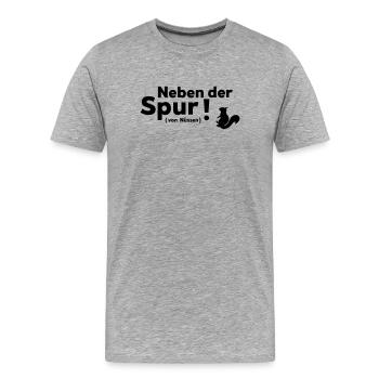 Off the track - Men's Premium Organic T-Shirt - heather grey - Front - Damien (186cm)