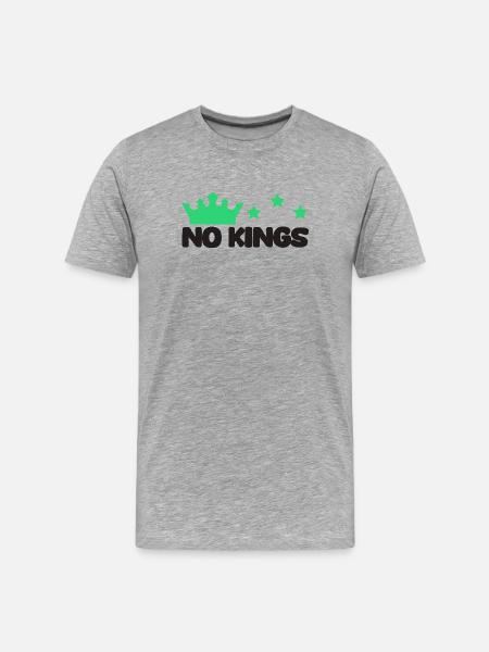 King tiger funny saying - Men's Premium Organic T-Shirt - heather grey