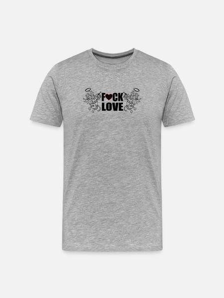 F... Avec amour - T-shirt bio Premium Homme - gris chiné