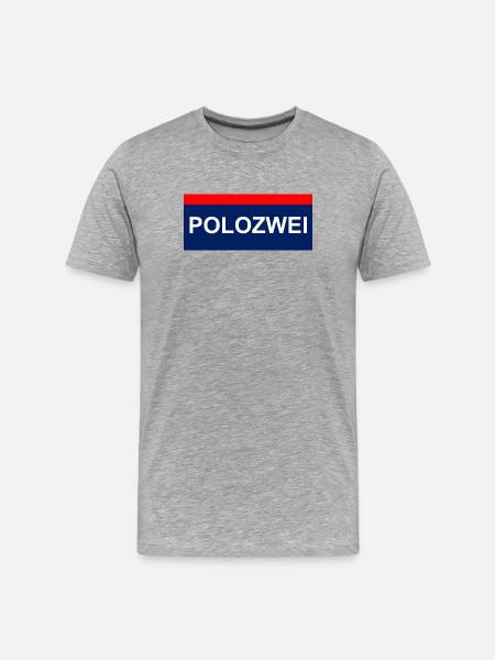 PoloZwei auto wagen Oldtimer oida - Männer Premium Bio T-Shirt - Grau meliert