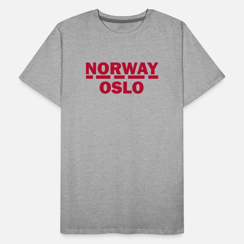 Oslo Nordic Retro Typography Tee T-shirt bio Premium Homme