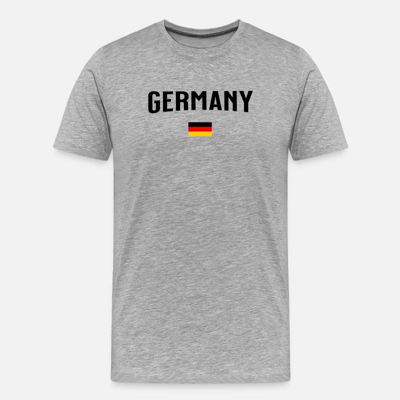 Germany - Männer Premium Bio T-Shirt - Grau meliert
