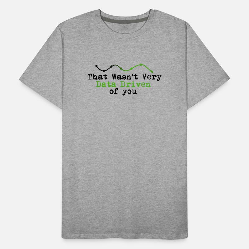 Data Driven Graphline Logo Men's Premium Organic T-Shirt