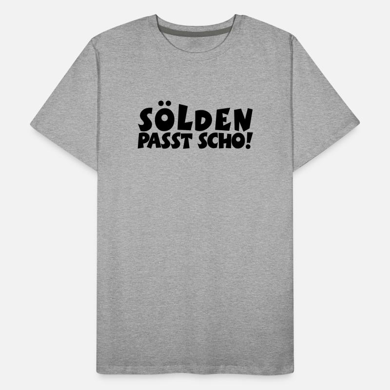 Sölden Passt Scho! Männer Premium Bio T-Shirt