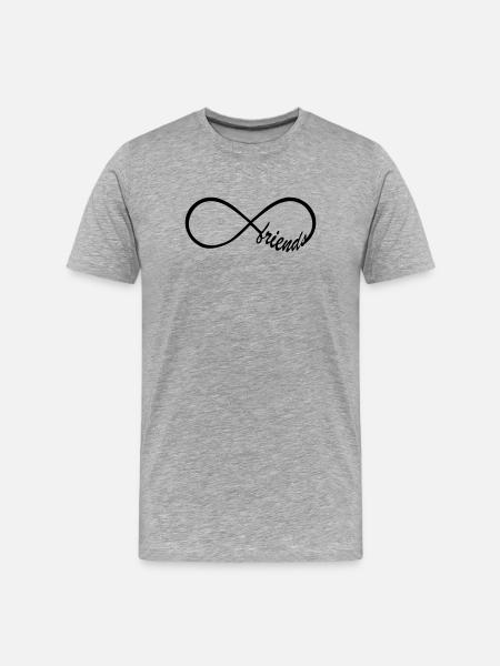 Friends Infinity Swag - Men's Premium Organic T-Shirt - heather grey