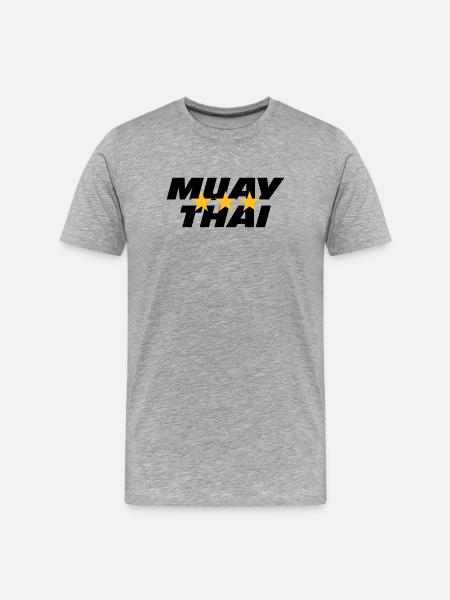 Muay Thai - Men's Premium Organic T-Shirt - heather grey