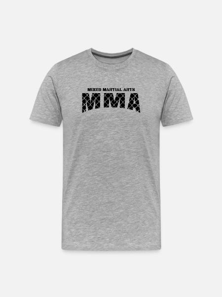 MMA mixed martial arts - Men's Premium Organic T-Shirt - heather grey