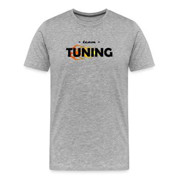 team tuning - T-shirt bio Premium Homme - gris chiné - Devant - Damien (186cm)