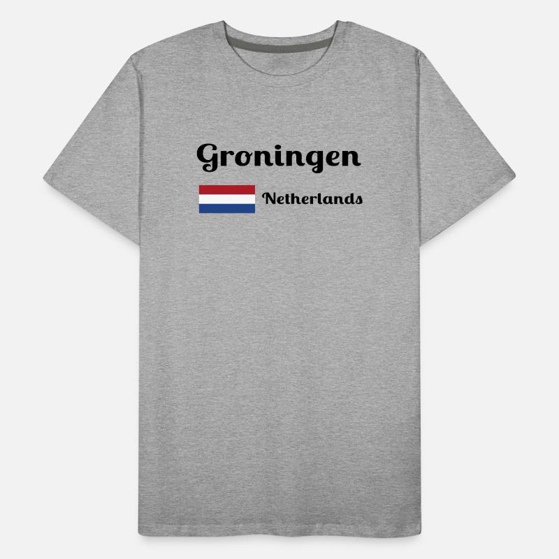 Groningen Netherlands- Stylish prints Men's Premium Organic T-Shirt