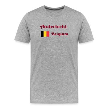 Anderlecht Belgium- Stylish prints - Men's Premium Organic T-Shirt - heather grey - Front - Damien (186cm)