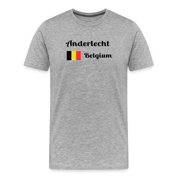 Anderlecht Belgium- Stylish prints - Men's Premium Organic T-Shirt - heather grey - Front - Damien (186cm)