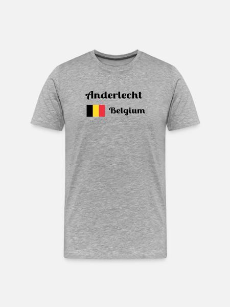 Anderlecht Belgium- Stylish prints - Men's Premium Organic T-Shirt - heather grey