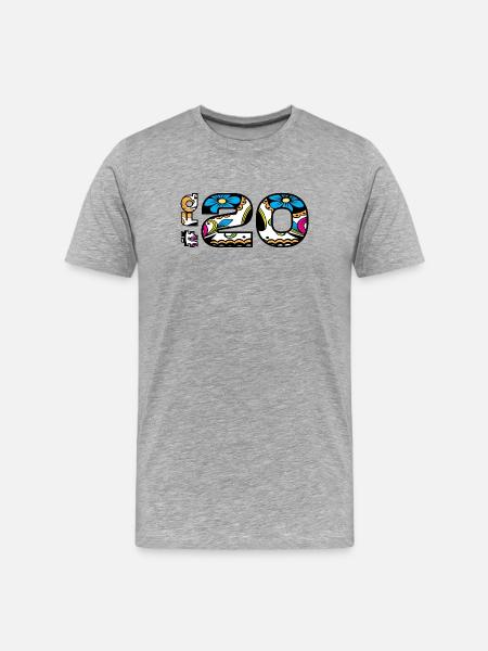 FQ20-2025-misano - Männer Premium Bio T-Shirt - Grau meliert