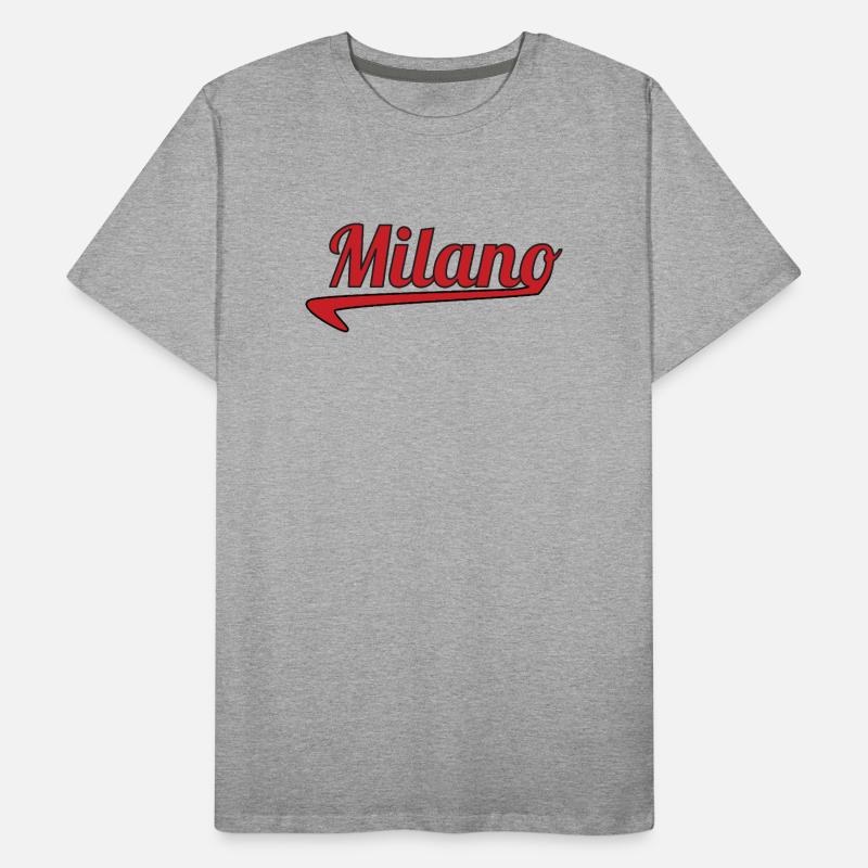 Milano Script Emblem Swoosh Männer Premium Bio T-Shirt