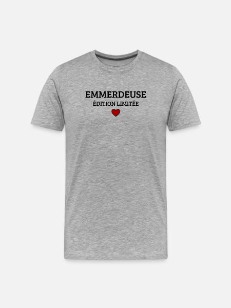 Troublemaker Limited Edition Funny Humor - Men's Premium Organic T-Shirt - heather grey