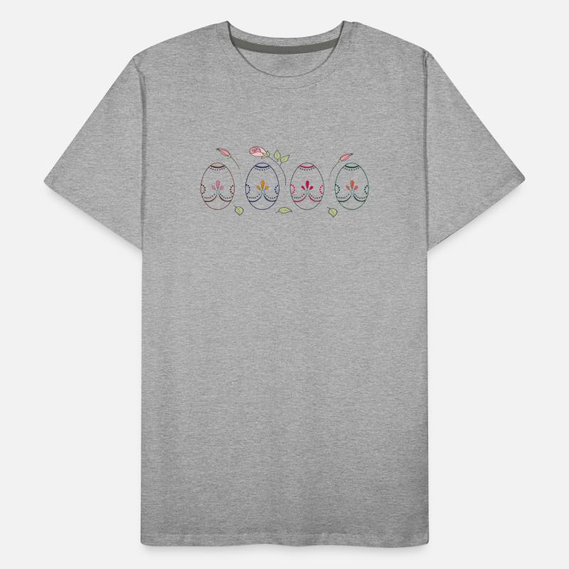 colorful Easter eggs Men's Premium Organic T-Shirt