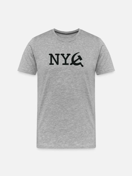 NY Commie - T-shirt bio Premium Homme - gris chiné