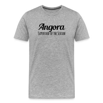Superfood de la saison - T-shirt bio Premium Homme - gris chiné - Devant - Damien (186cm)