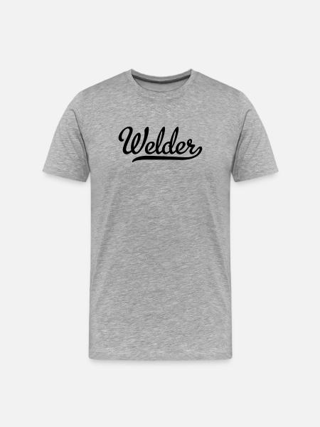 welder - Men's Premium Organic T-Shirt - heather grey