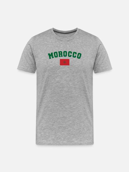 Maroc morocco - T-shirt bio Premium Homme - gris chiné