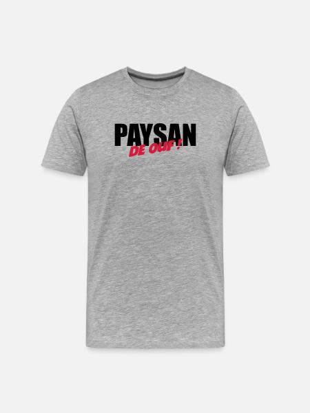 Paysan de ouf ! - T-shirt bio Premium Homme - gris chiné