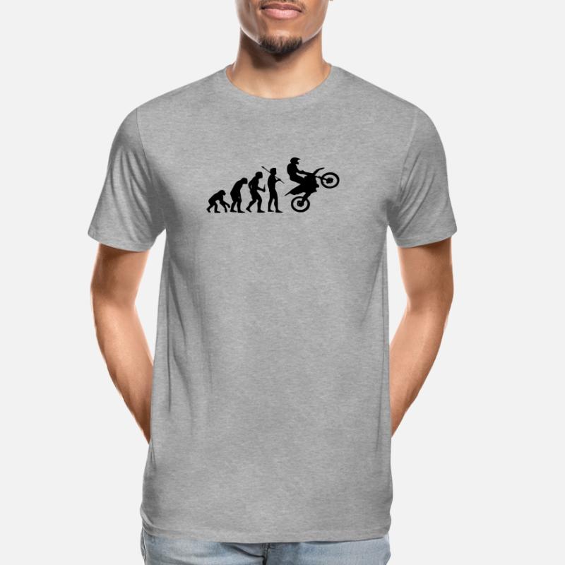 Evolution Monkey au Motocross T-shirt bio Premium Homme