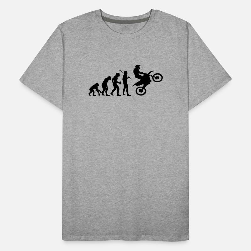 Evolution Monkey au Motocross T-shirt bio Premium Homme