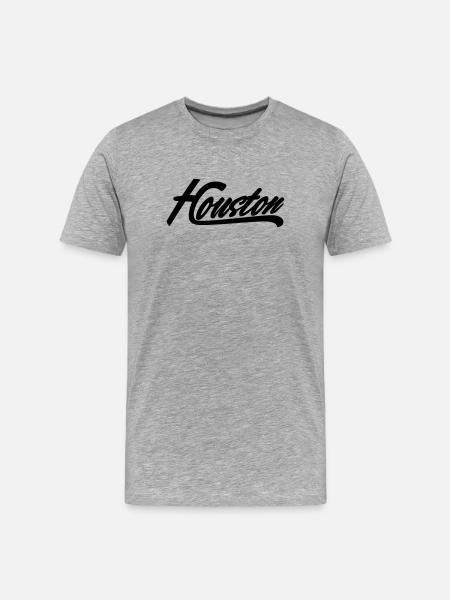 Houston Shirt - Men's Premium Organic T-Shirt - heather grey