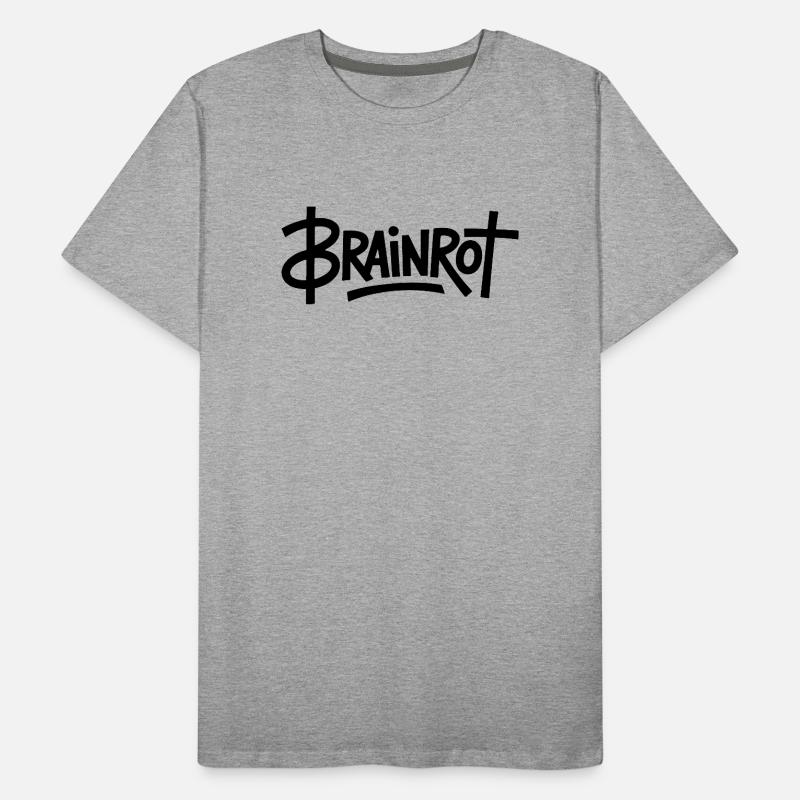 Brainrot - Funny Gen Alpha Memes Men's Premium Organic T-Shirt