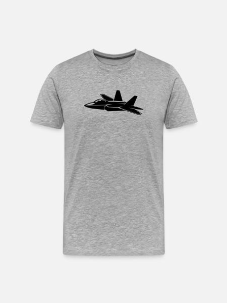 aircraft - Men's Premium Organic T-Shirt - heather grey