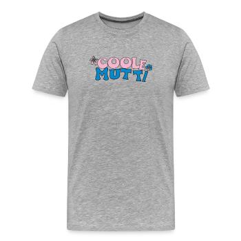 Coole Mutti - Männer Premium Bio T-Shirt - Grau meliert - Vorne - Damien (186cm)