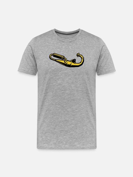 Exhaust Moped Screwdriver Two-Stroke Motorcycle - Men's Premium Organic T-Shirt - heather grey