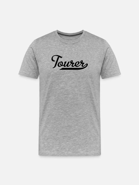 2541614 112658513 Tourer - Men's Premium Organic T-Shirt - heather grey