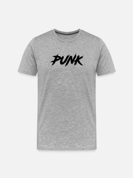 PUNK - T-shirt bio Premium Homme - gris chiné