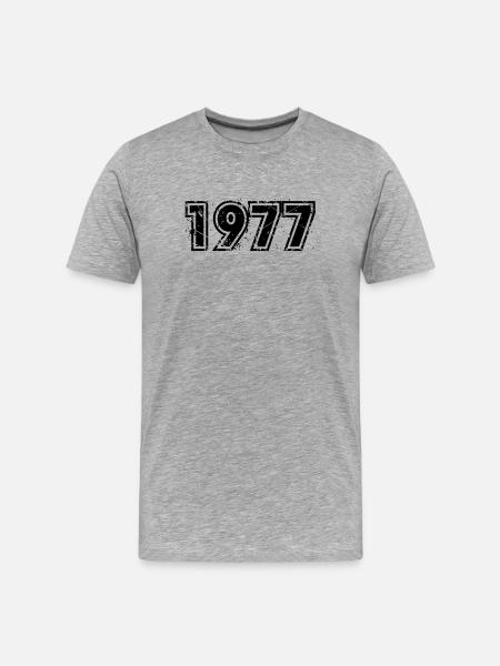 Jahrgang 1977 - Men's Premium Organic T-Shirt - heather grey