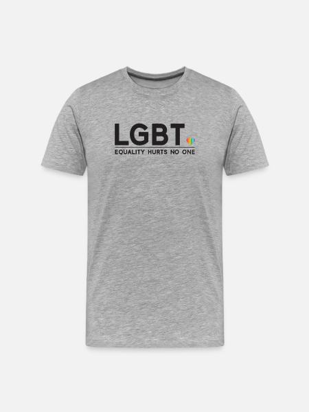 Pride Month - Equality Hurts No One - Men's Premium Organic T-Shirt - heather grey