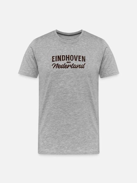 Eindhoven Nederland Script Logo - Men's Premium Organic T-Shirt - heather grey