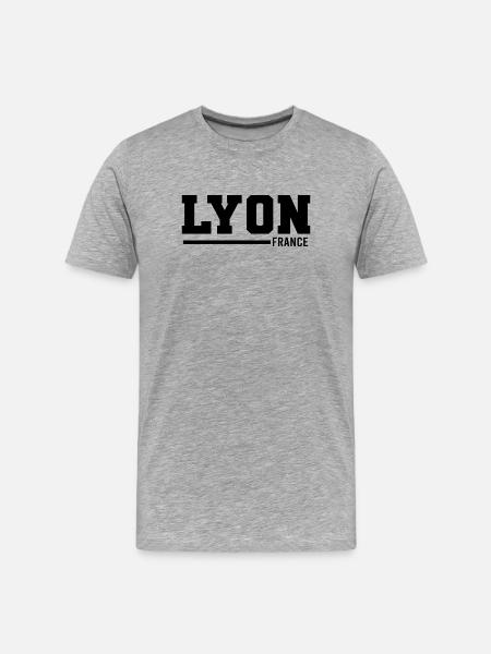 Lyon | France - T-shirt bio Premium Homme - gris chiné