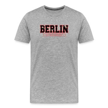 Fontaine vintage Berlin Reinickendorf - T-shirt bio Premium Homme - gris chiné - Devant - Damien (186cm)