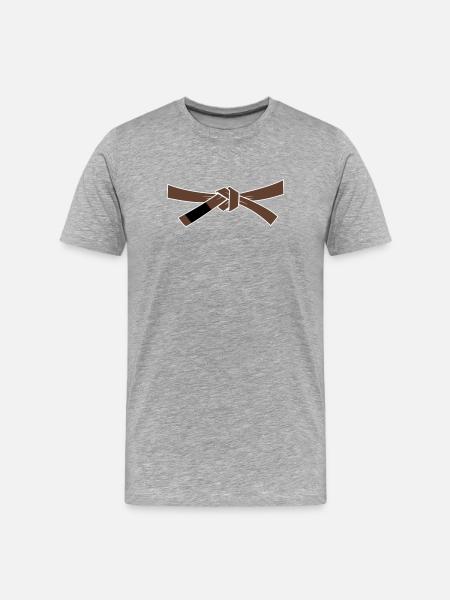 Brownbelt - Brown belt - Men's Premium Organic T-Shirt - heather grey