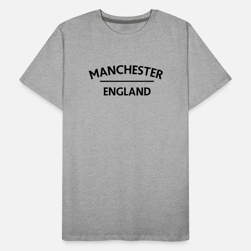 Manchester – England Lyric Design Men's Premium Organic T-Shirt