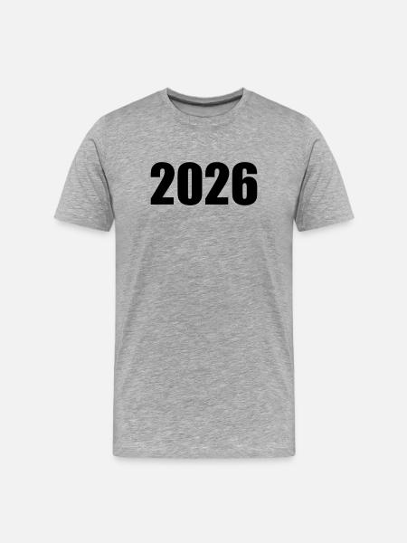 2026 - T-shirt bio Premium Homme - gris chiné