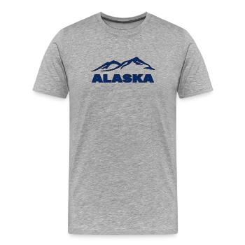 Alaska - T-shirt bio Premium Homme - gris chiné - Devant - Damien (186cm)