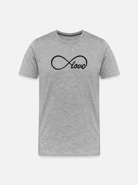 Love Infinity Swag - T-shirt bio Premium Homme - gris chiné