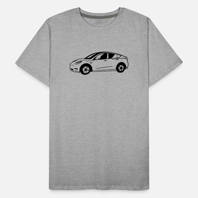 Model Y drawn schematically Men's Premium Organic T-Shirt