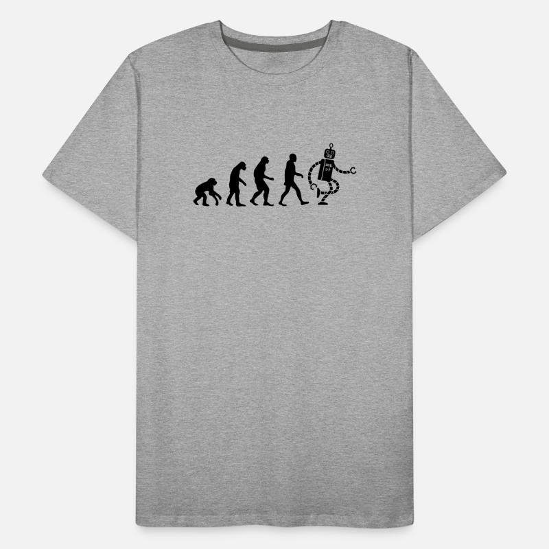 evolution robot Männer Premium Bio T-Shirt