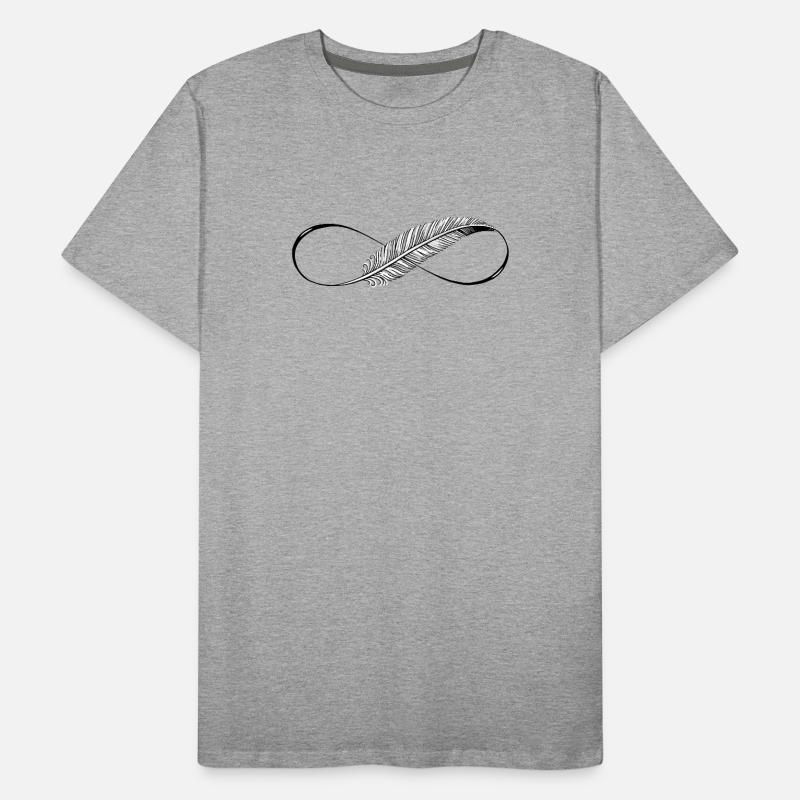 Lignes mignonnes Infinity Spring T-shirt bio Premium Homme