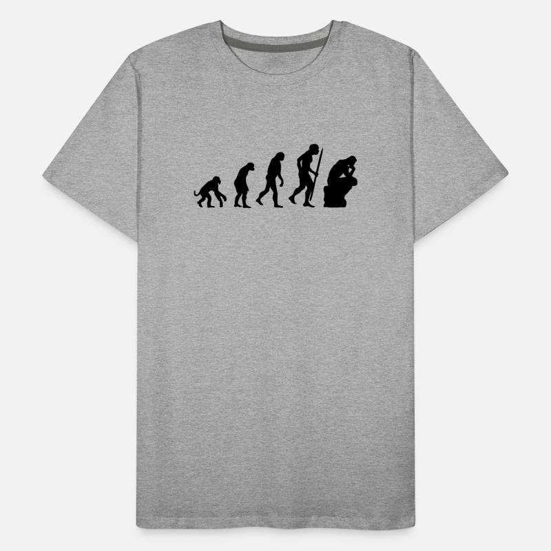 Evolution de la philosophie du penseur, philosophe T-shirt bio Premium Homme
